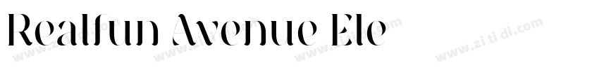 Realfun Avenue Ele字体转换